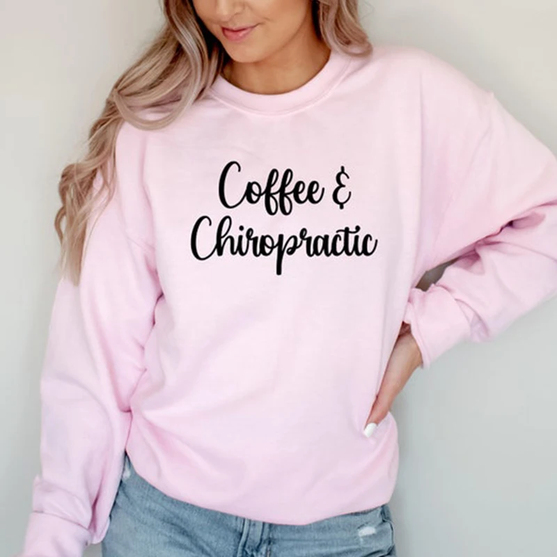 

Coffe Chiropratic Religious Clothes for Female Christian Sweatshirts Women Harajuku Cotton Long Sleeve Witner Clothing Dropship