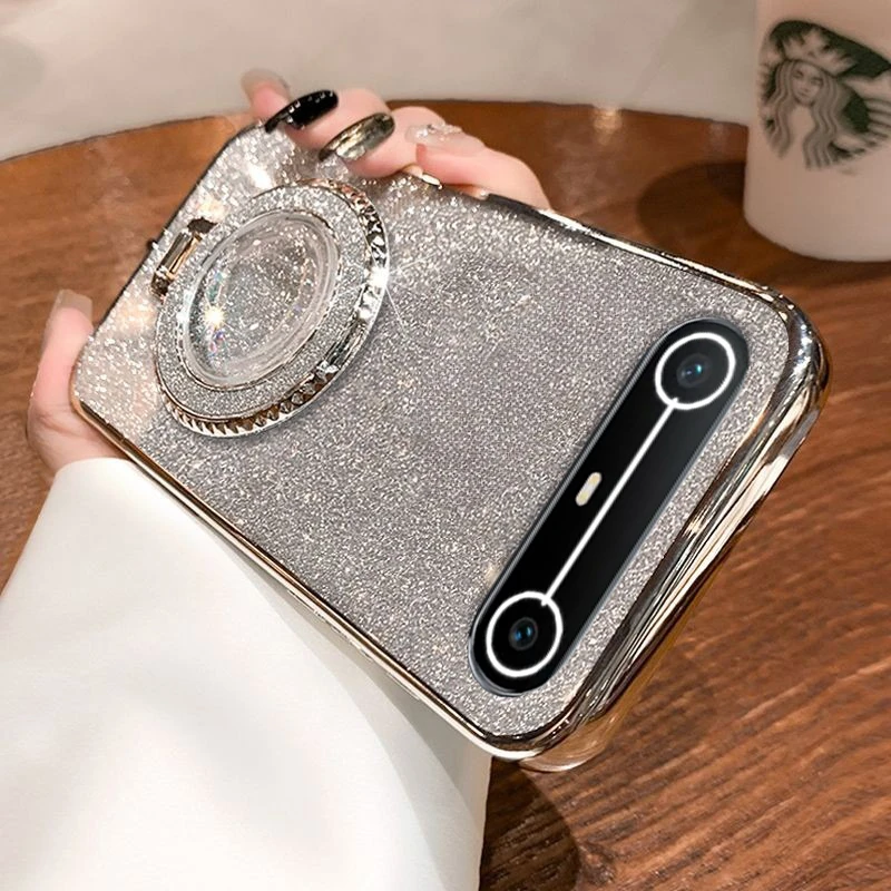 غطاء لامع شفاف مطلي لهاتف Tecno Pova غطاء من السيليكون الناعم الماسي لهاتف Tecno Pova #1