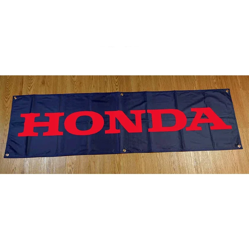 130G 150D Material Honda Motorcycles Car Banner 1.5ft*5ft (45*150cm) Size for Home Flag yhx422