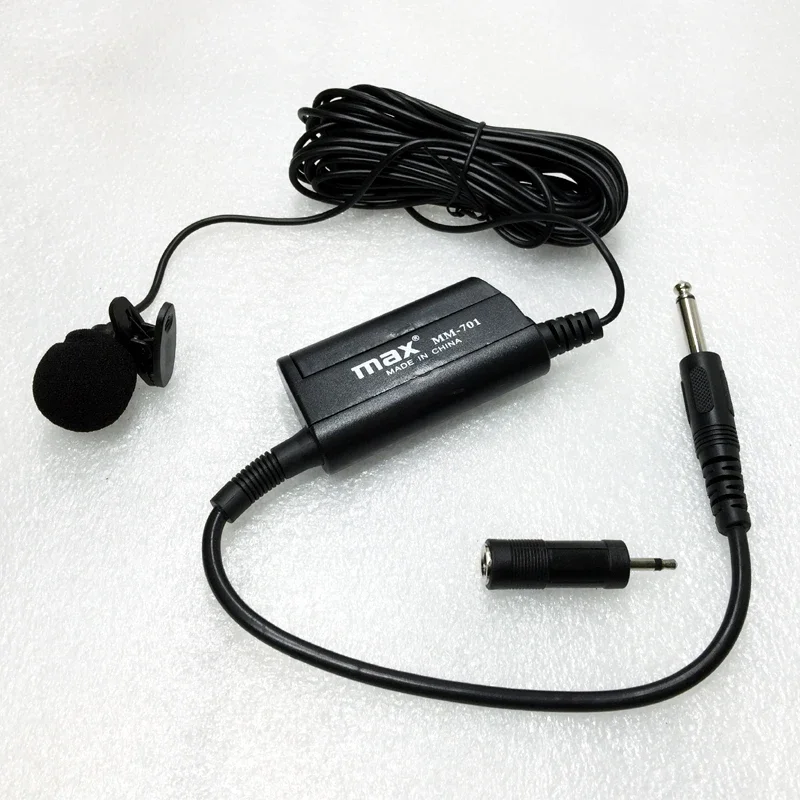 Professional Wired Condenser Microphone Suitable for Musical Instrument Pickup Special 5 M Wire Long Collar Clip Microphone