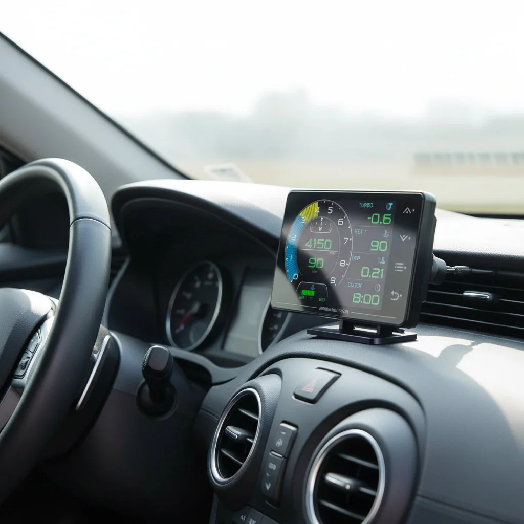 XS HUD ヘッドアップディスプレイ ゲージ 水温 ターボチャージャー オイルプレッシャー オイル温度 G値 ジャイロスコープ LCDディスプレイ ユニバーサル