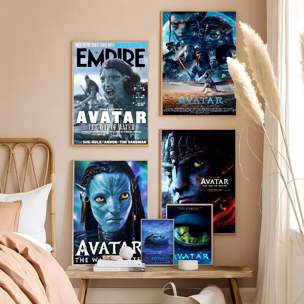 A-Avatar 2 The W-Way of W-Water Classic Vintage Posters HD Quality Wall Art Retro Posters for Home Room Wall Decor