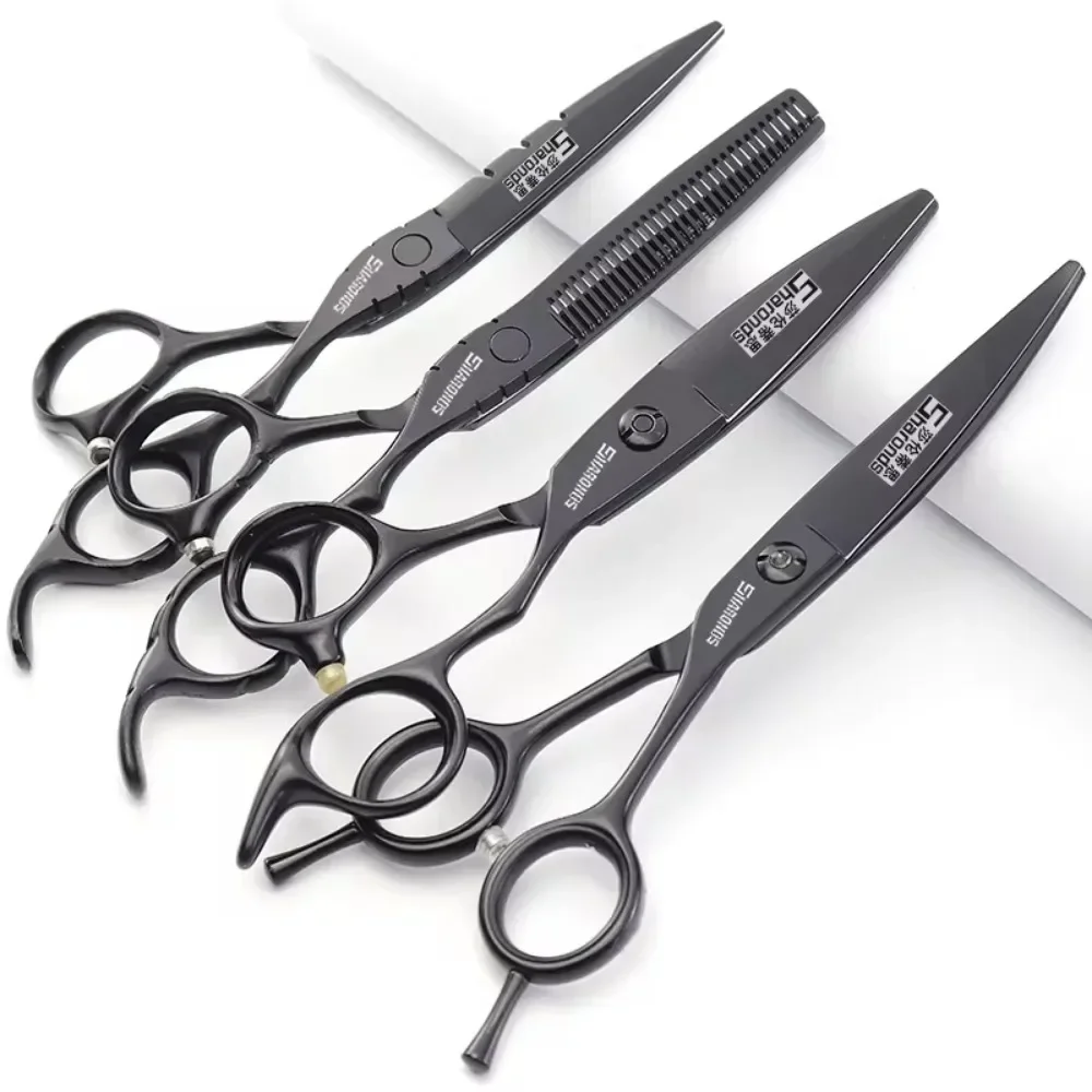 

SHARONDS Hairdresser Specificlied Thin Shears Hairdressing Scissors Professional 6 Inch Barber Dedicated Clippers Hair Scissors