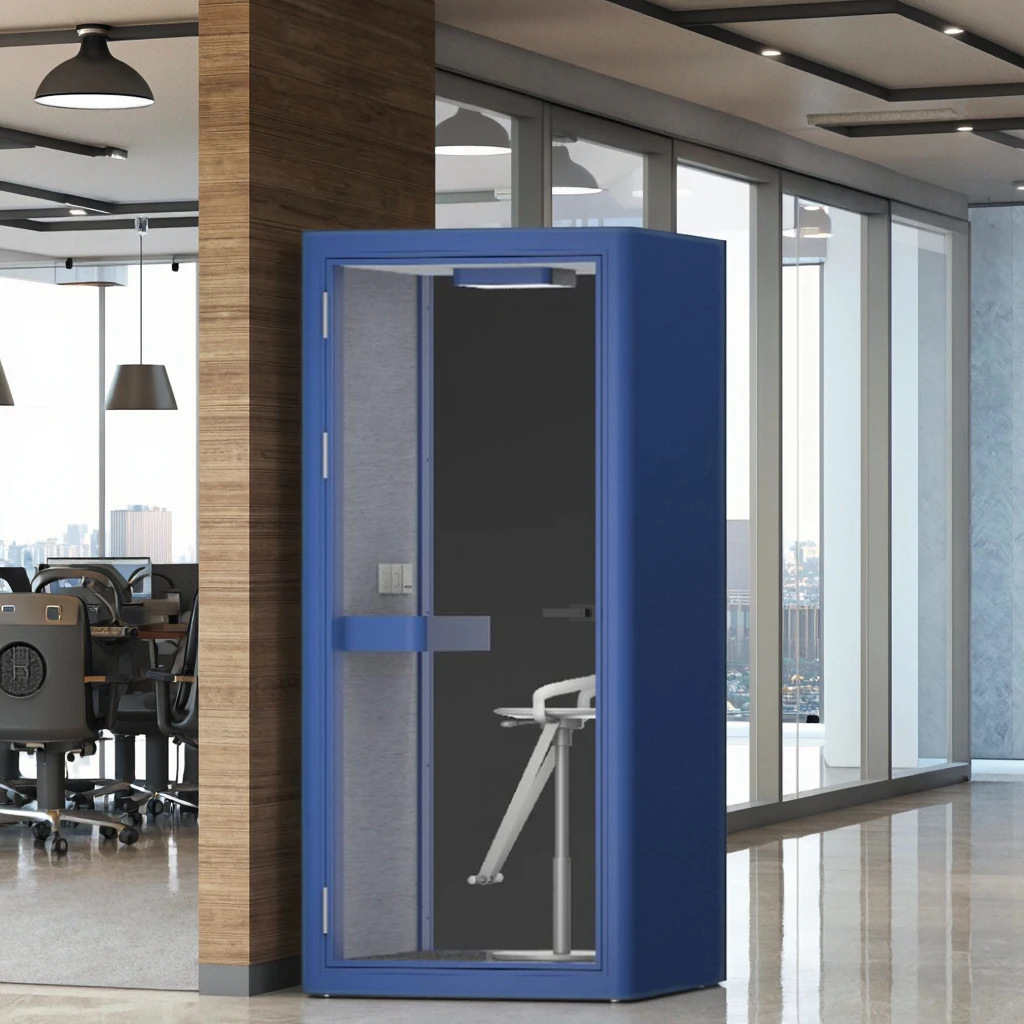 

High Performance Soundproof Frameless Invisible Soundproof Minimalist Interior Glass Office Pods