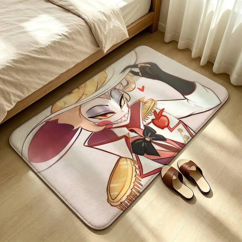 Hazbin H-Hotel Lucifer Magne Shower Room Absorbent Small Floor Mat Soft Comfortable Decorative Foot Mat