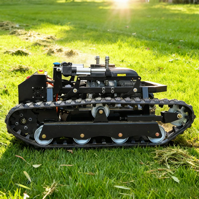 CE EPA Approved 800mm All Terrain Grass Cutting Machine Agriculture Rubber Tracks Remote Control Robot Lawn Mower