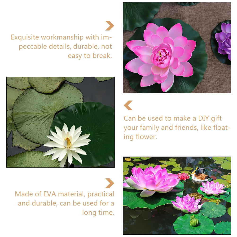 1pc Simulation Leaves EVA Material for Fountain Lotus Leaves Fish Tank Pond Garden Fountain Water Lily Pool Decor