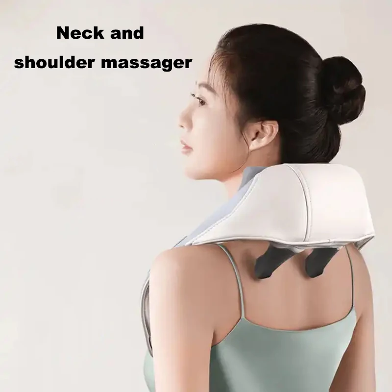 Leg Kneading Massager Neck Massager Cordless Shiatsu Neck Massager with Heat for Pain Relief Deep Tissue