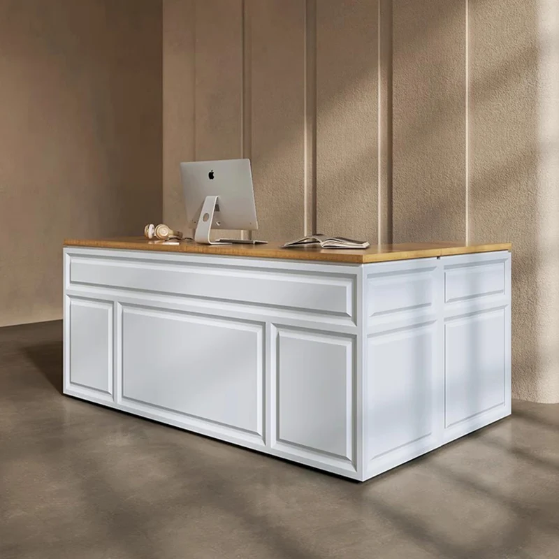 elegant luxury reception desks shop salon white modern reception desks design l shaped mostrador de tienda office furniture