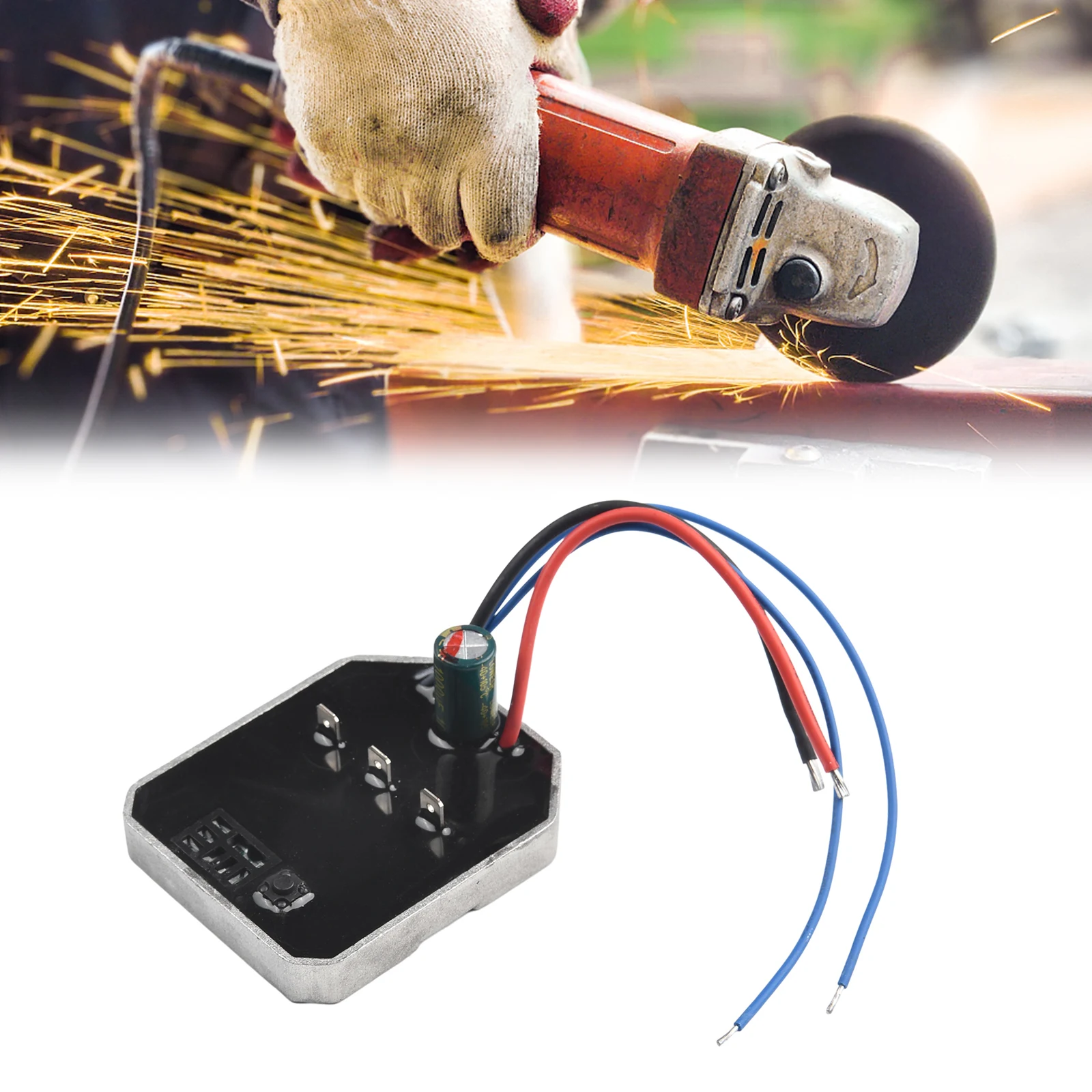 Brushless Lithium Electric Angle Grinder Control Board Angle Grinder Parts Practical 62 5x52 5mm For Dayi  Brushless
