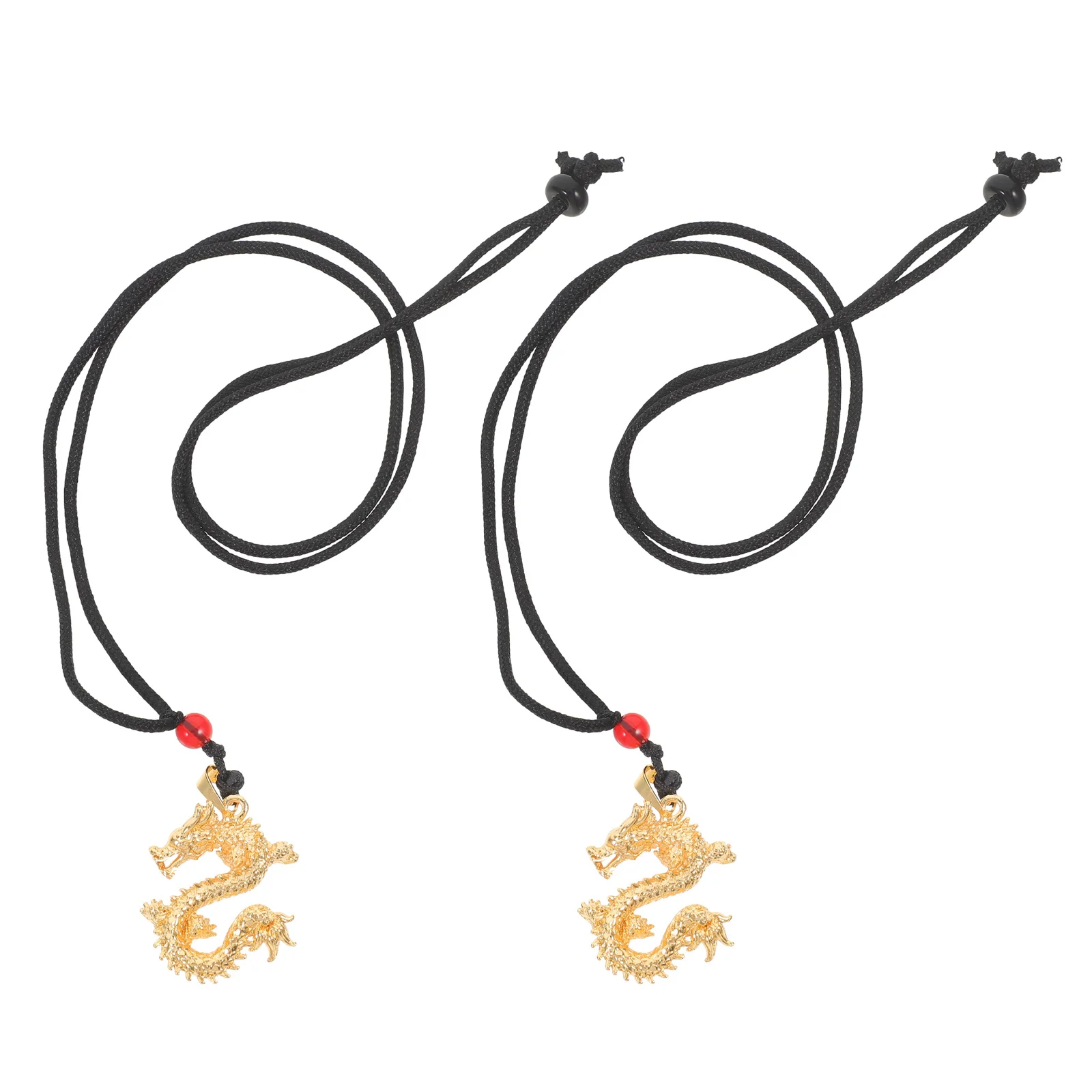 

2 шт., подвески в виде дракона, металлические ожерелья унисекс в китайском стиле для изготовления ювелирных изделий своими руками, цепочка на ключицы, декор, винтажные подвески