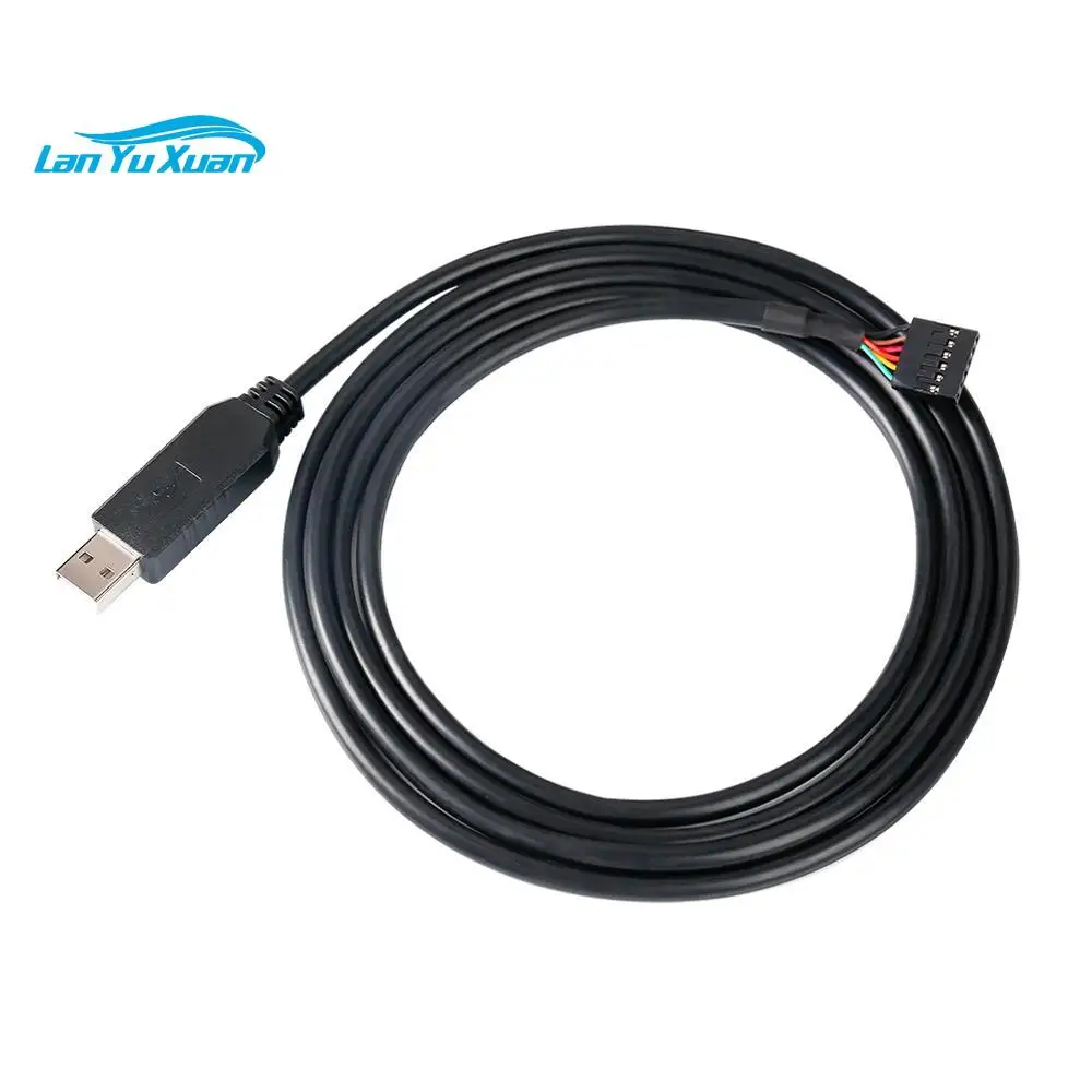 DTECH FTDI USB to TTL Serial 3.3V Adapter Cable 6 Pin 0.1 Inch Pitch Female Socket Header UART IC FT232RL Chip Window 10 8 7 Li