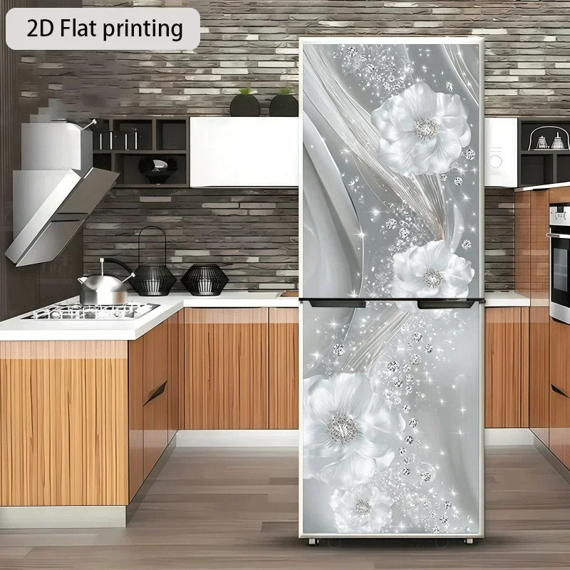 [2D Flat Printing] 1pc Refrigerator Sticker 60 X 180 Cm 