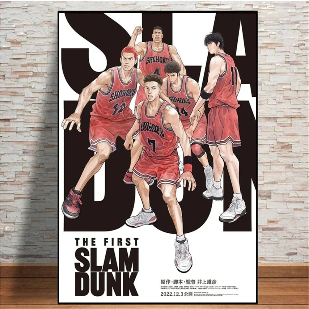 Japan Anime Figure The First Slam Dunk Posters Sports Basketball Aesthetic Canvas Painting Posters For Living Room Decoration