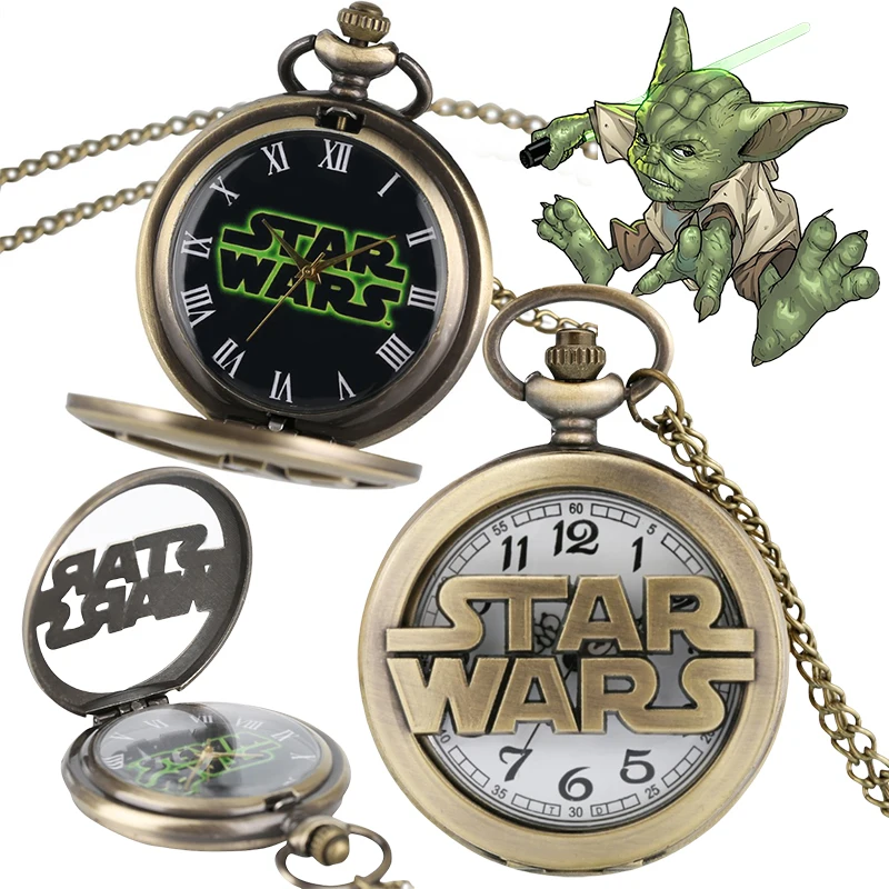star-wars-montre-de-poche-bronze-quartz-horloge-murale-filles-garcons-anime-pendentif-horloge-chaine-avec-chaine-dessin-anime-suspendus-montres-quartz