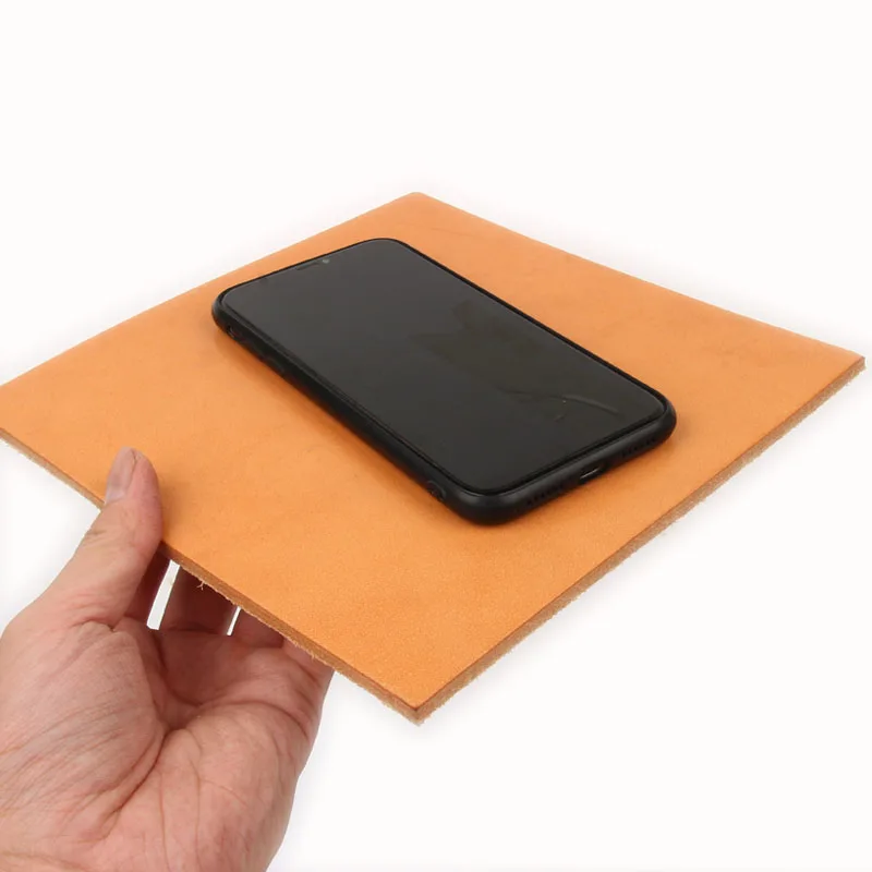 Hard Cowhide Leather Table Pad, Vegetable Tanned Leather, High-Density, Coaster, Mouse Pad, Buffalo Leather, 4-5mm Thick