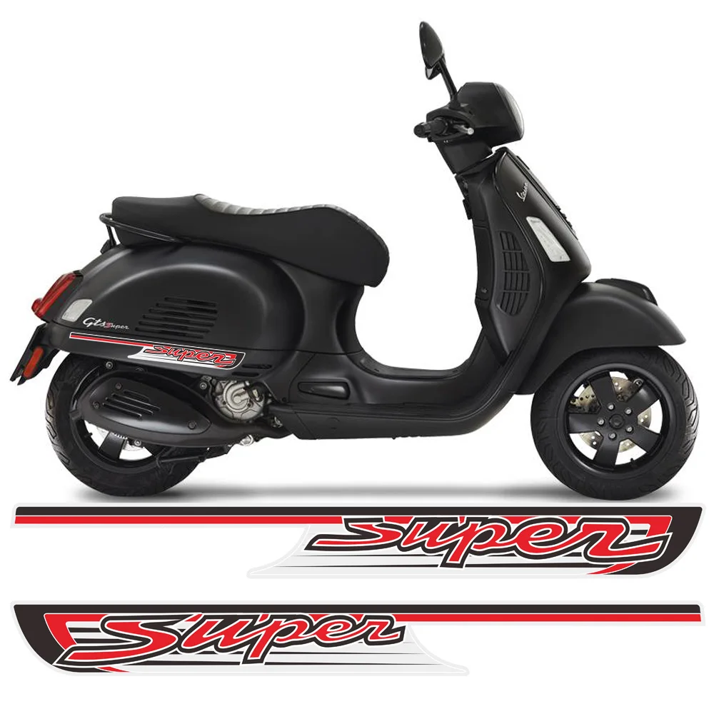 Scooter For PIAGGIO VESPA GTS 300 GTS300 SUPER Sport Decal Stickers Emblem Badge Logo Cover GTS300 Panel Protector Accessories