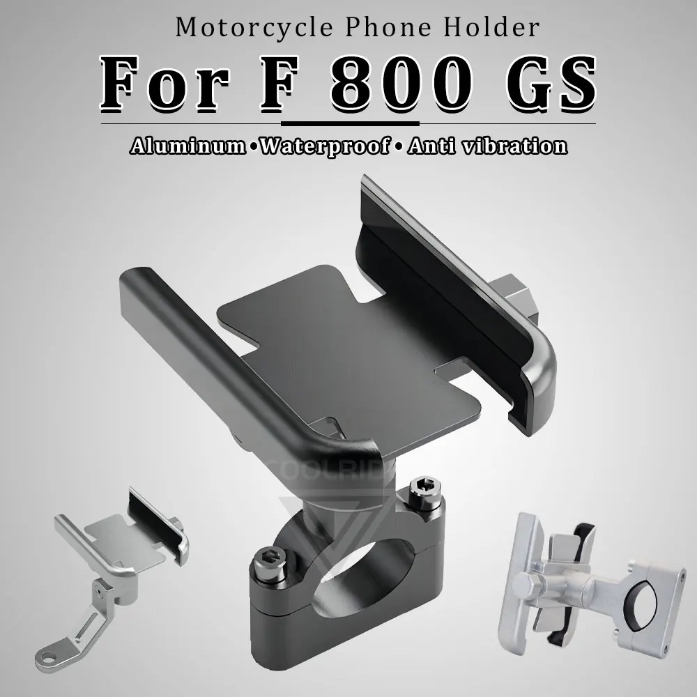 Motorcycle Phone Holder Aluminum Alloy F800GS Phone Mount for BMW F 800 GS Adventure F800 800GS Accessories 2008 2011 2012 2024