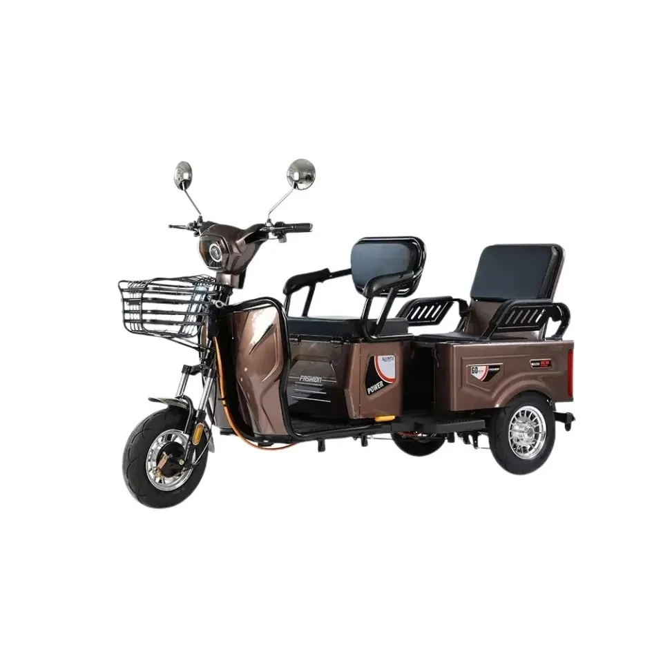 Large Three Wheel Electric Vehicle Electric Tricycle Motorcycle 500w-1000w Three-Wheel Bicycle Electric