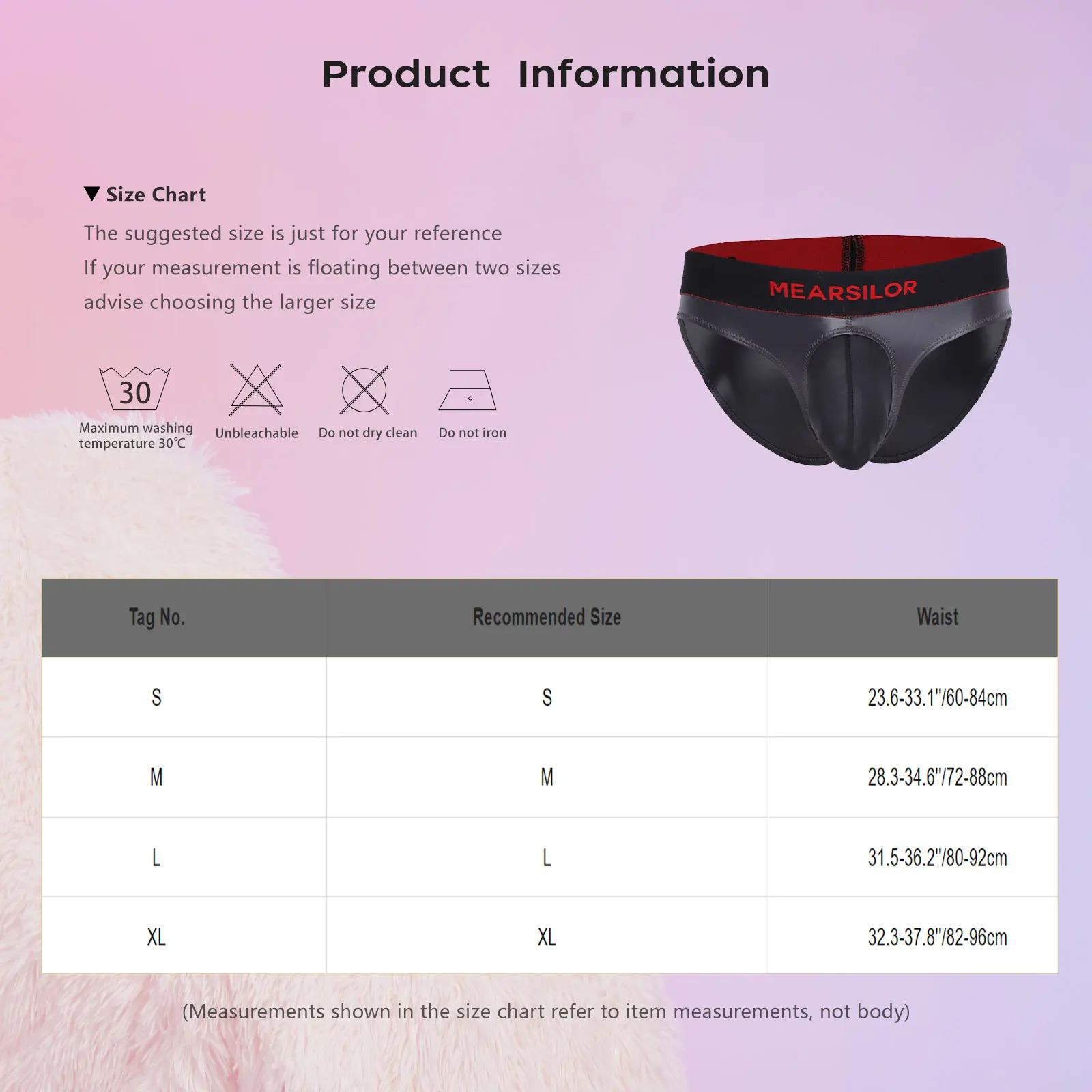 Men Matte PU Leather Briefs Low Rise Cutout Penis Sheath Pouch Color-blocking Panties Fancy Underwear for Rave Clubwear Briefs