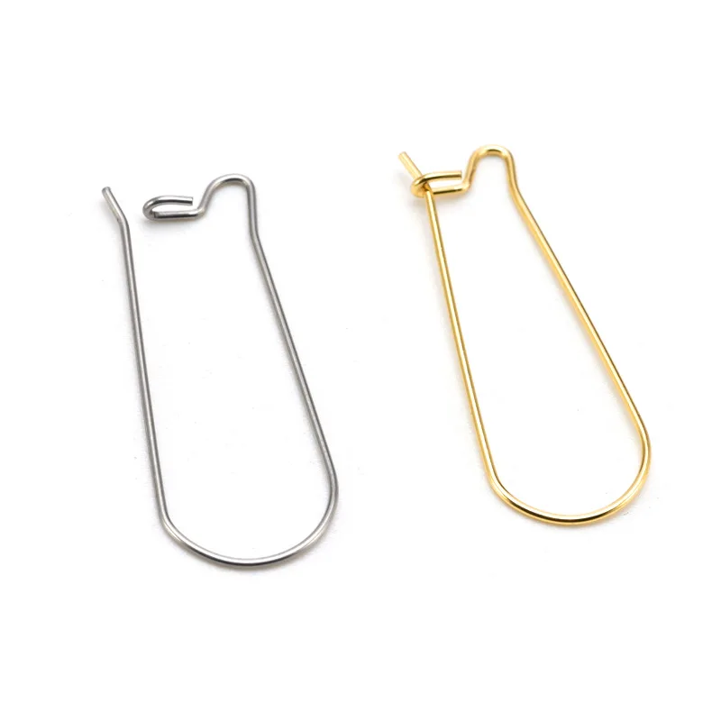 20PCS Stainless Steel French U Shape Ear Wire Earrings Hooks for DIY Jewelry Making Supplies Wholesale