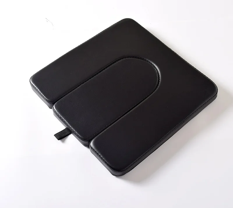 U‑Shape Wheelchair Commode Seat Cushion Removable Leather Toilet Opening Pad for Elderly Disabled Care