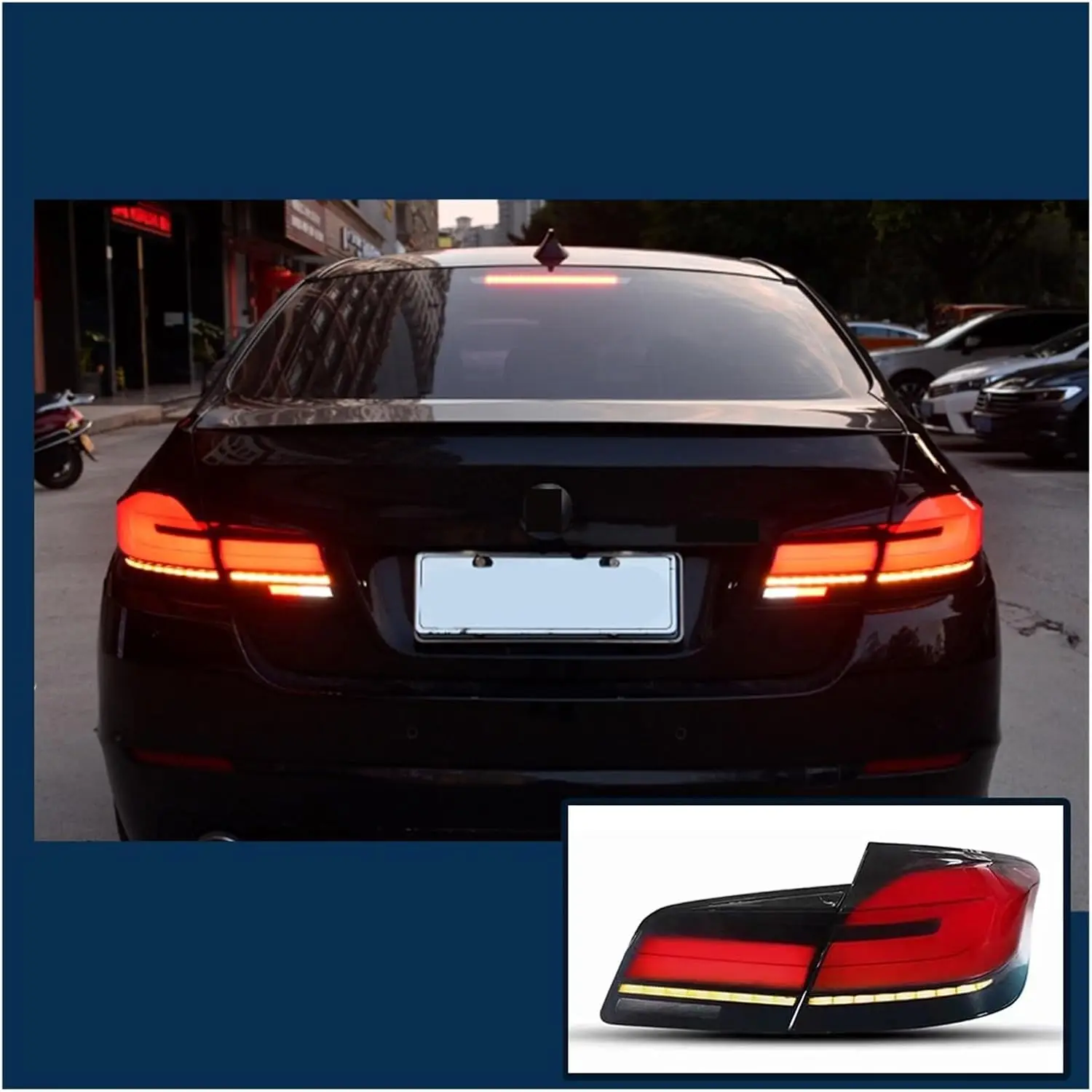 For  F10 F18 2011-2016 Auto Taillight Assembly LED Upgrade M5 Design Dynamic Signal Lamp Car Lights Accessory Tool