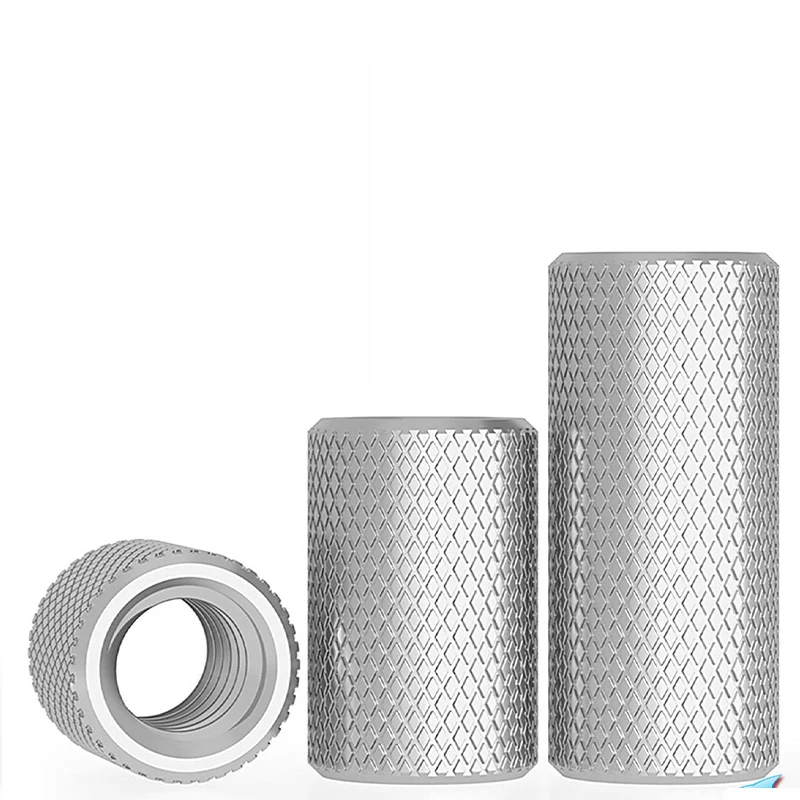 M5 M6 Long Knurled Hand Tight Nut, 10Pcs 304 Stainless Steel Manual Adjusting Round Nut Universal Fittings