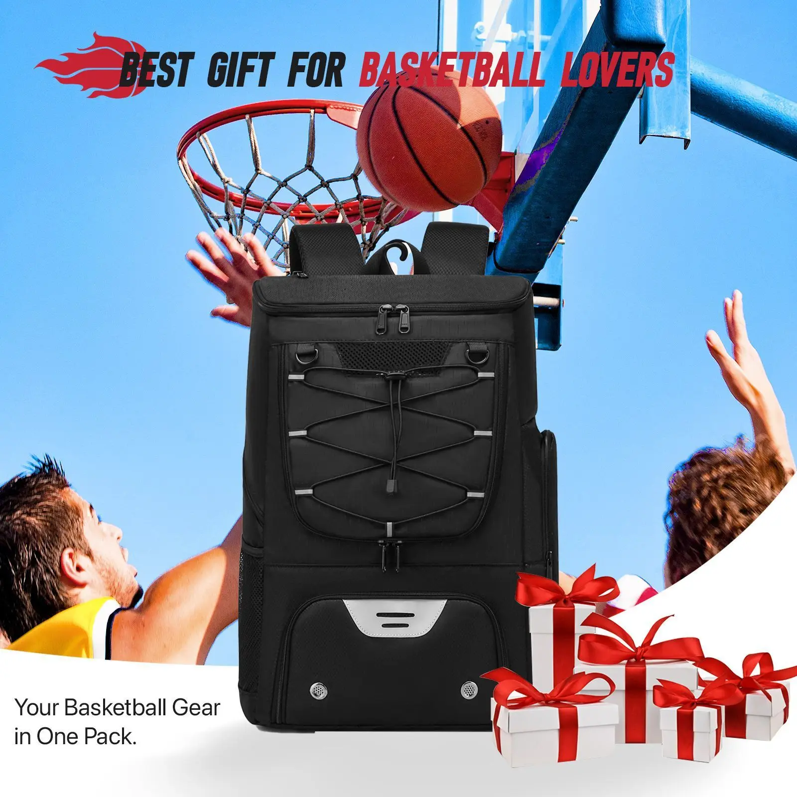 

Multi-Functional Basketball Training Bag Large-Capacity Convenient Backpack Waterproof Insulated Sporting Backpack