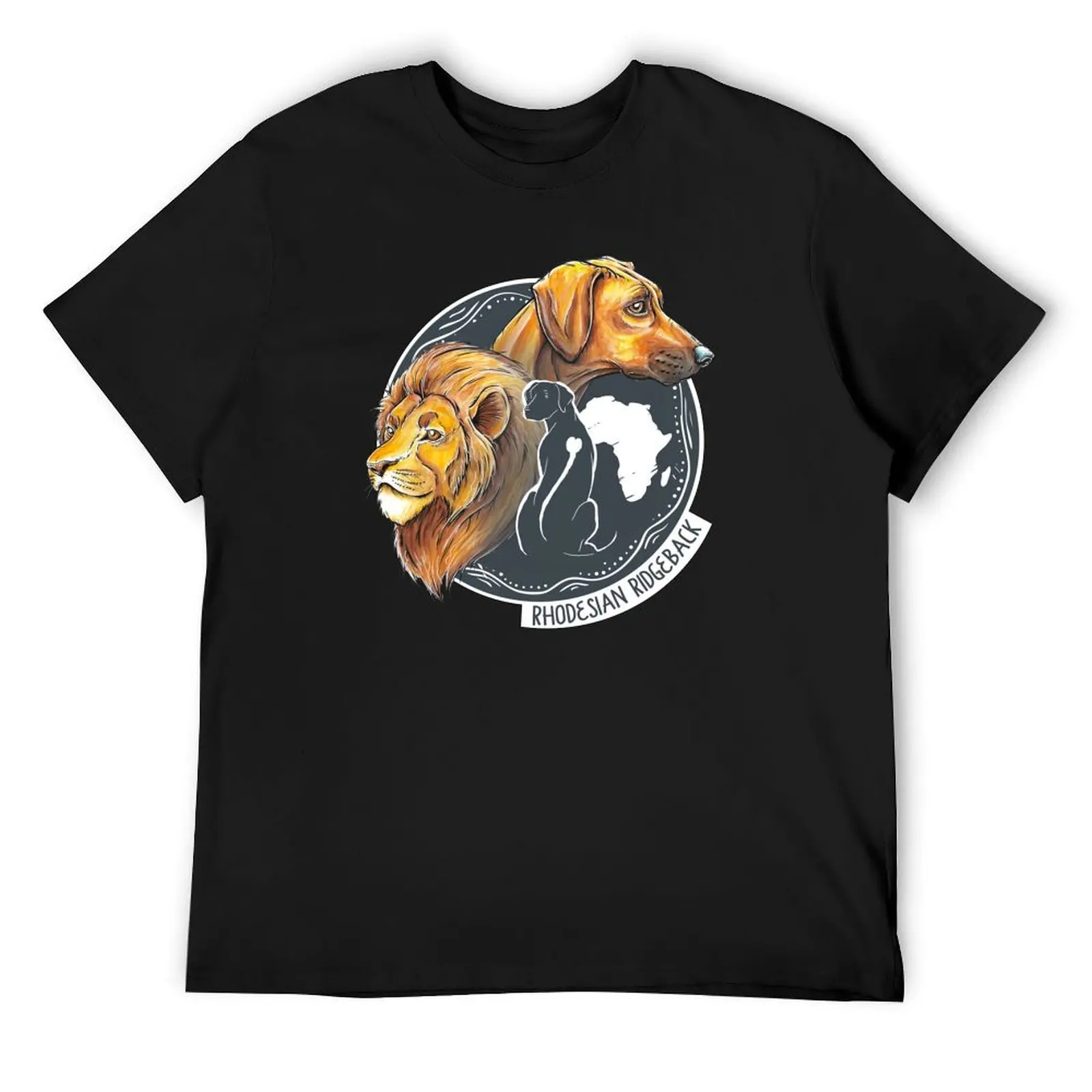 

Rhodesian Ridgeback watercolor T-Shirt man clothes plain graphic shirts t shirt men 100℅ cotton