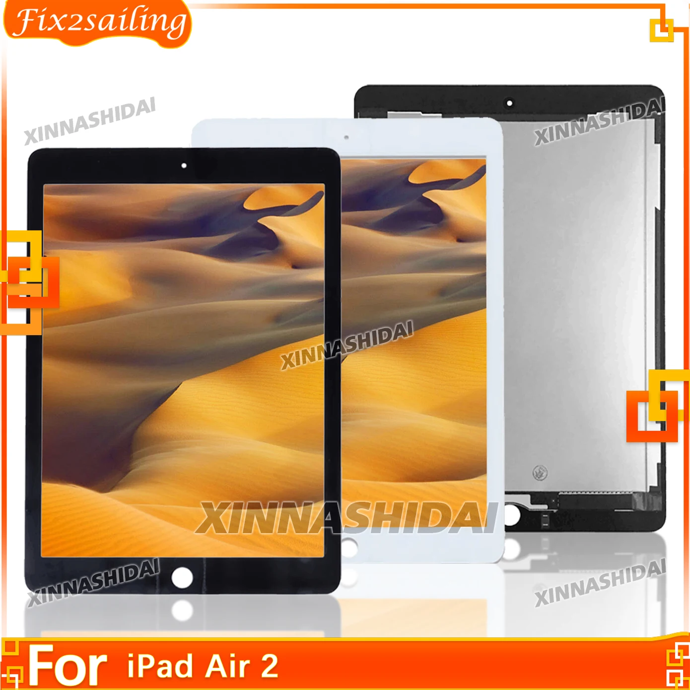 New For iPad Air 2 A1566 A1567 LCD Display Touch Screen Digitizer Assembly Replacement For iPad Air 2 A1566 A1567 Digitizer LCD