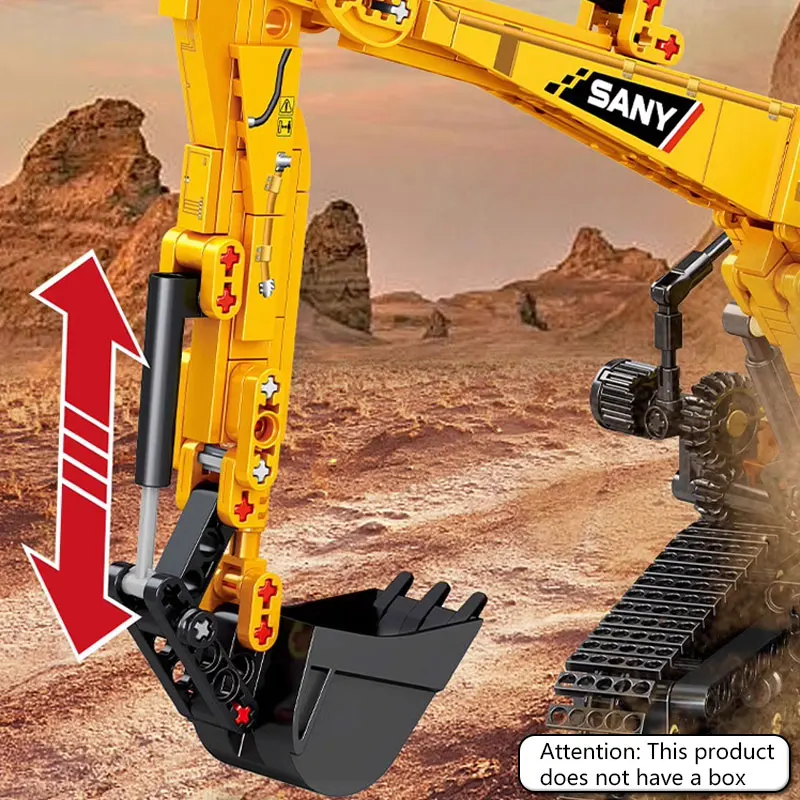 1022 قطعة من مكعبات بناء الحفارة، نموذج لعبة تجميع الألغاز للبناء الهندسي، هدية عيد ميلاد DIY للأولاد باليد #5