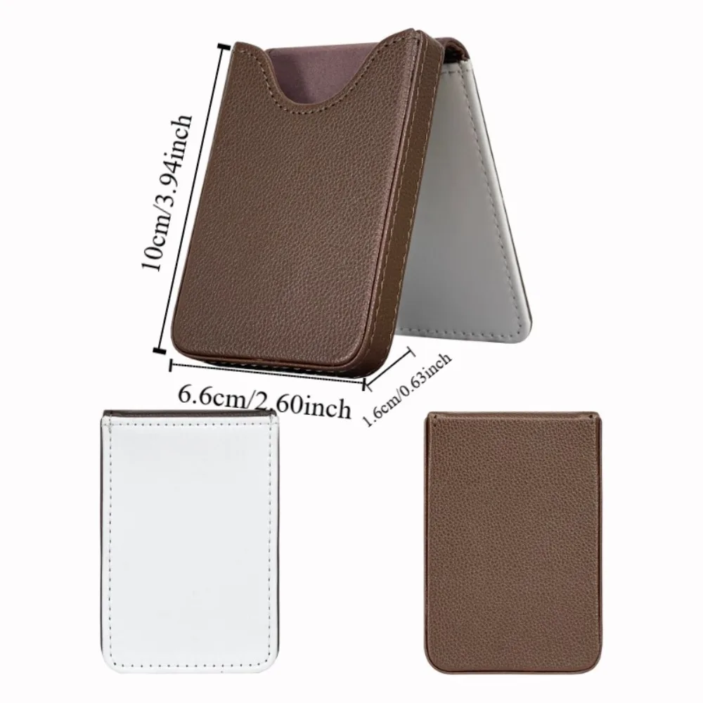 DIY Blank Name Card Holder Elegant Design Lightweight Thermal Dye Sublimation Card Case PU Leather Card Organizer