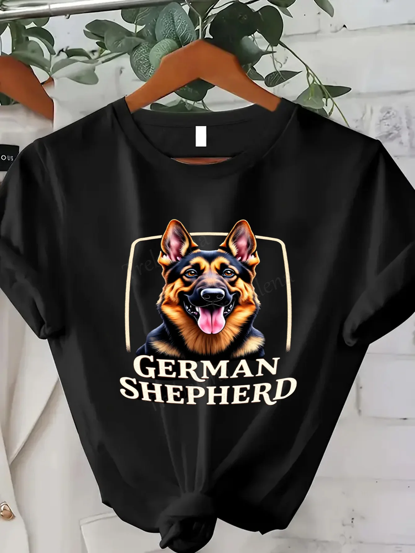 

Women T-shirt German Shepherd Dog Print Women's Casual T-Shirt