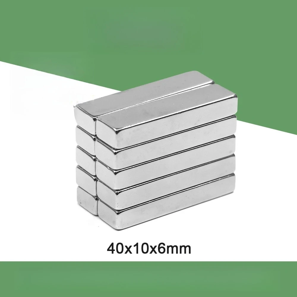 40x10x6mm Square magnets can be widely used for refrigerators 40x10x6mm office document fixation and DIY 40x10x6mm
