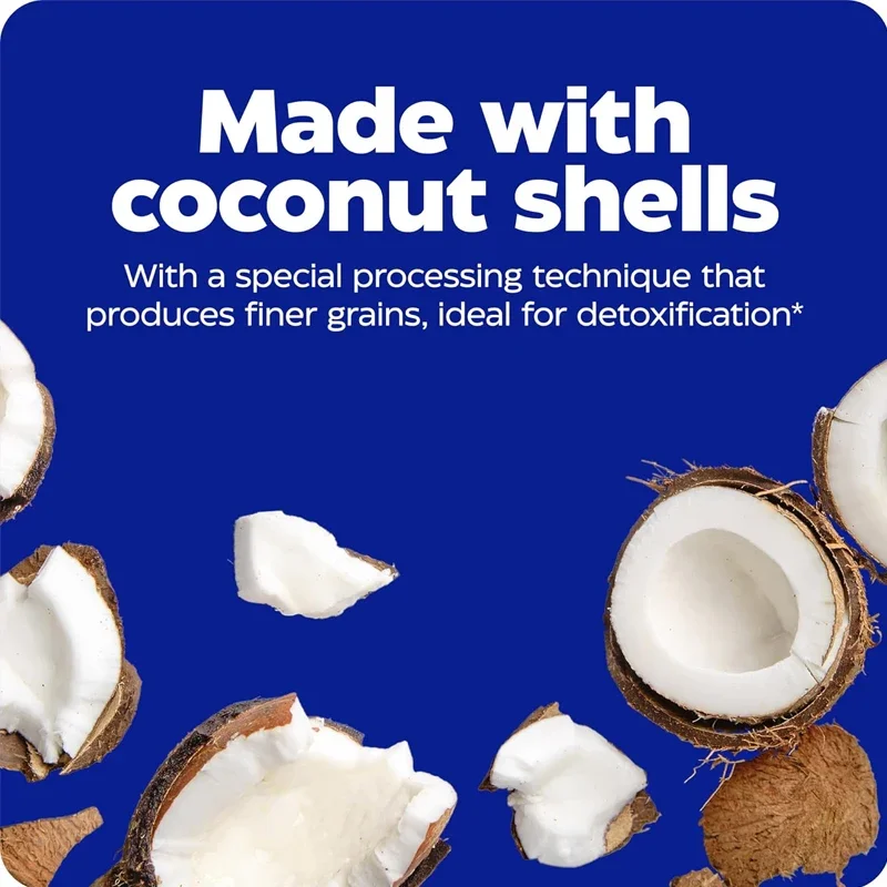 Coconut Shell Activated Carbon Enzyme Medicine Can Help Reduce Occasional Bloating, Bloating, and Indigestion for Vegans