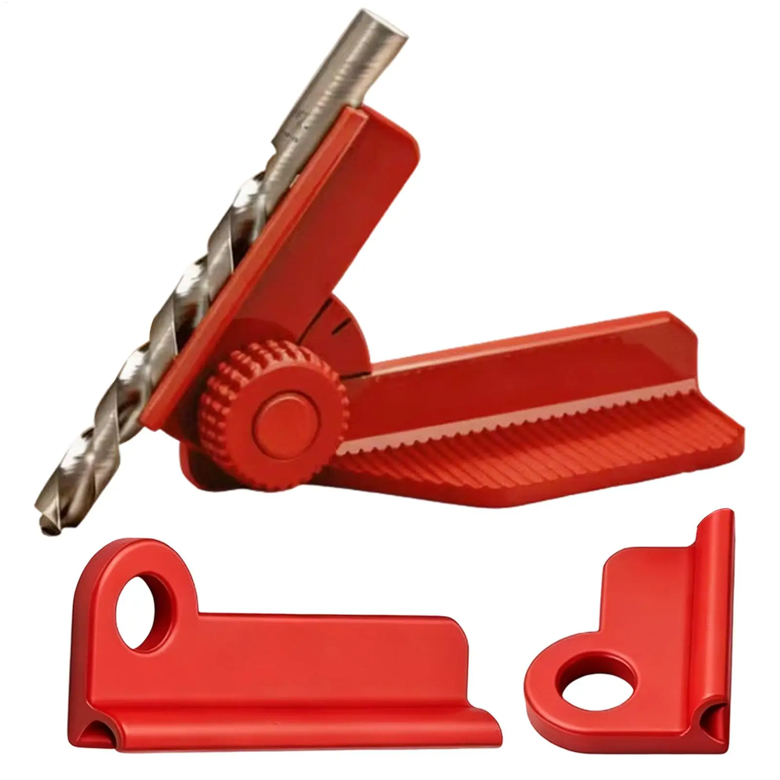 5-Angle Adjustable Drill Guide 0/30/45/60/90 Precision Positioning Drill Jig 3 Length Replaceable Woodworking Drill Jig Handheld