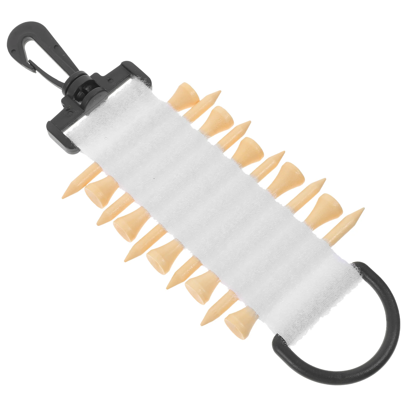 1세트 골프 티 홀더 스트랩 휴대용 경량 플라스틱 티 정리함 골프 가방용 골프 용품 액세서리