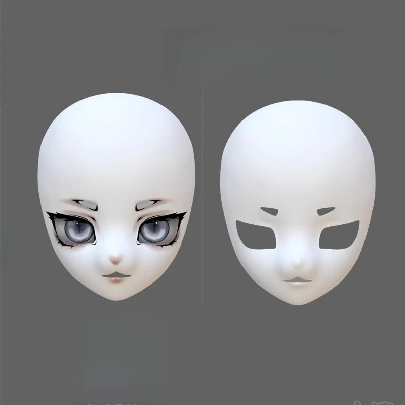 Kig Mask Skull Fursuit Head Base Eyes Eyeball DIY Furry Cosplay Accessories Doll Kigurumi Costume Cute Props Women Men Roleplay