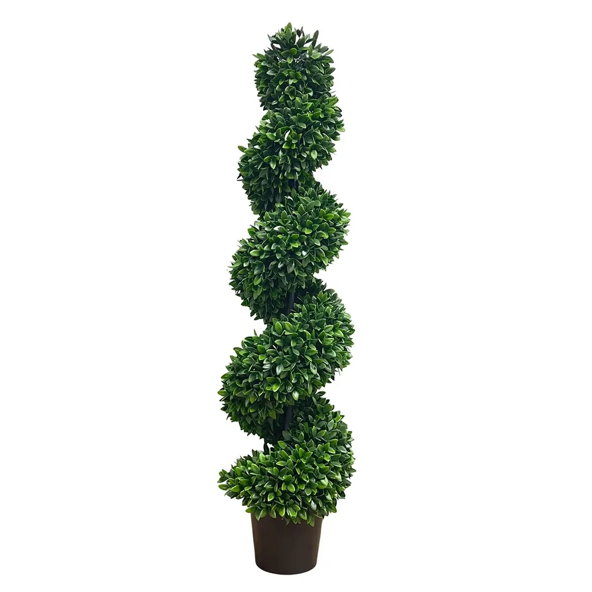 HXGYZP Artificial Plant Large Snake Spiral Pepper Leaf Potted Black Plastic Flowerpot Home Decoration Garden Porch Outdoor Tree