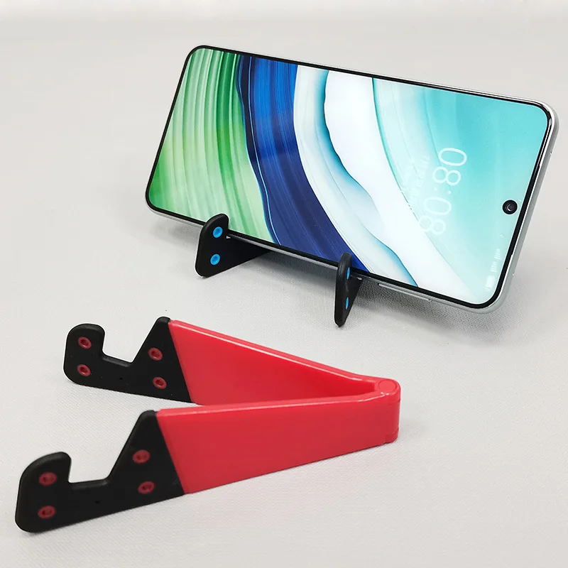 

1Pc V-Shaped Desktop Phone Stand Foldable Mini Phone Holder Portable Bracket for Office Study Desk