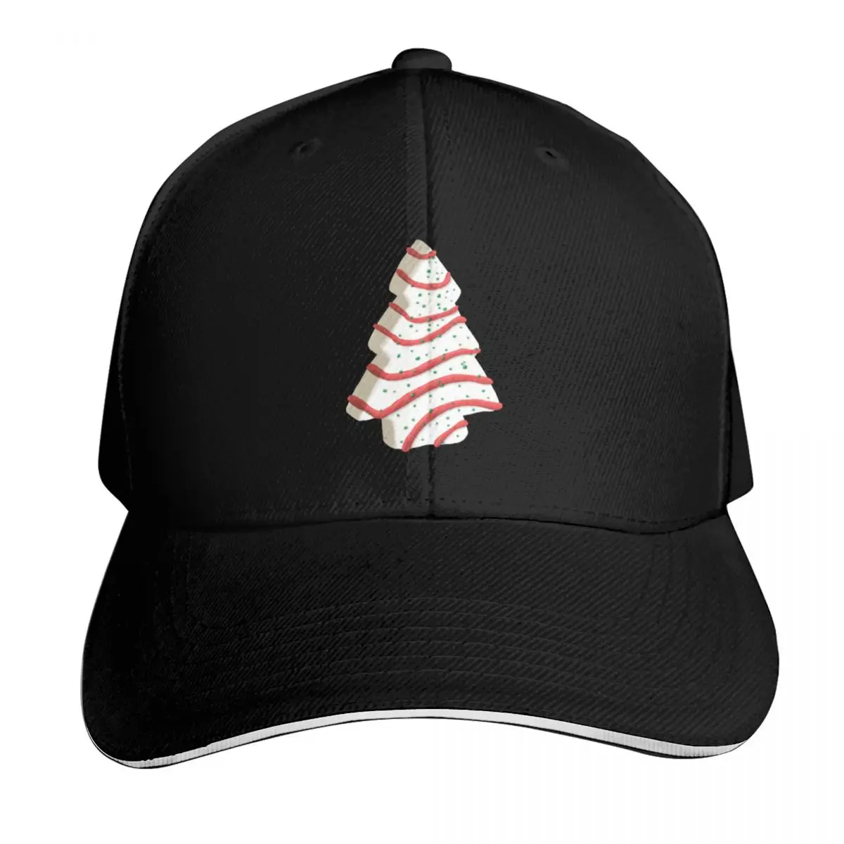 Vanilla Christmas Tree Snack Cake Baseball Cap Summer Beach Travel Streetwear Hip Hop Trendy Vintage Retro Embroidered