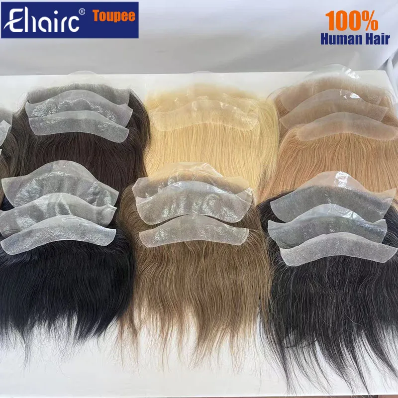 

Передняя линия волос для мужчин и женщин, мужские волосы и топпер Explorer, 100% человеческие волосы, мужской протез для волос, 6 дюймов, мужской капиллярный протез