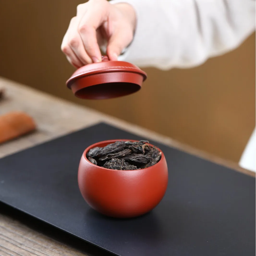 Yixing Premium Purple Clay Canister, Storage Awakening Jar, Golden Toad Fortune Toad, Wealth-Attracting Treasure Container,