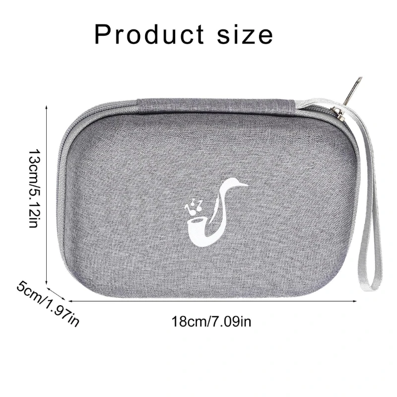 Saxophone Clarinet Tongue Box with Meshs Pocket Portable Sax Tongue Container Storage Cases Woodwind Instrument Accessory