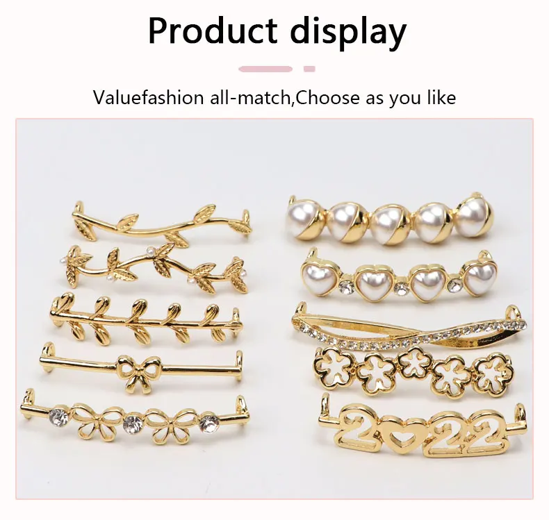 1 Pc Rhinestone Pearl Shoelace Decor Clips, Shiny Decorative Buckle Charms, DIY Shoe Accessories for Women Girls Sneakers
