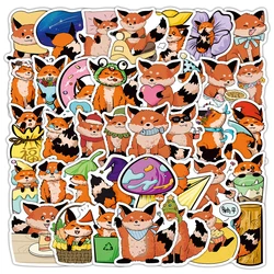 10/30/60pcs Funny Cartoon Fox Graffiti Stickers Decals Laptop Motorcycle Phone Skateboard Decoration Sticker Kids Classics Toys