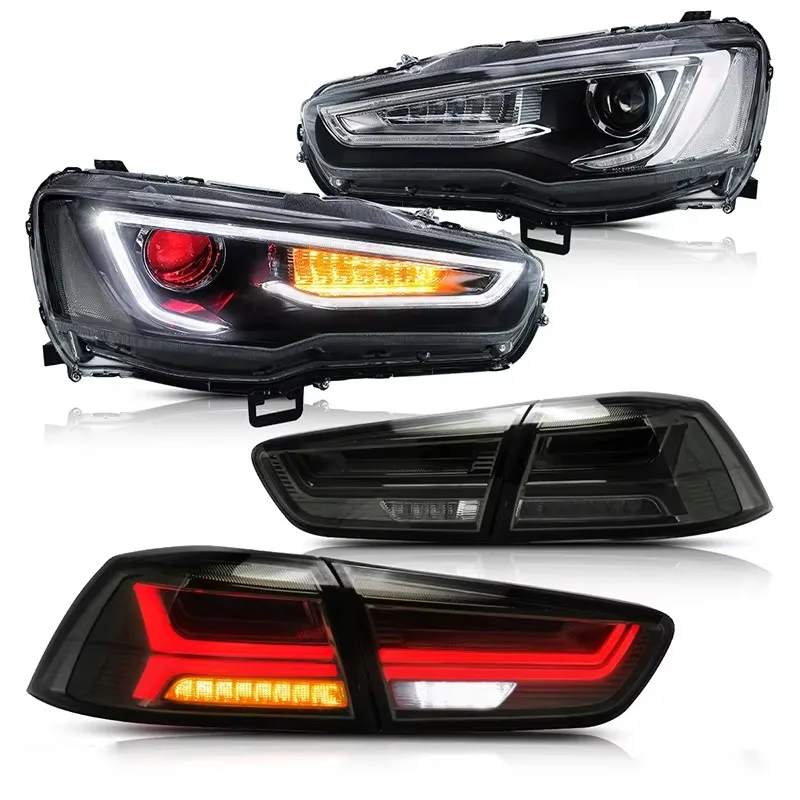 

Dual Beam DRL for Lancer Devil Eyes Halo Projector Headlights & Tail Lights 2008-2017 for Lancer EVO X