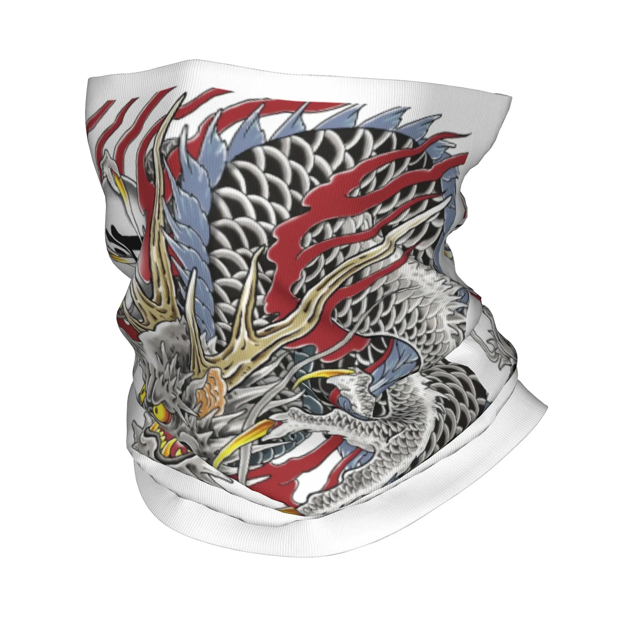 Custom Kazuma Kiryu Dragon Tattoo Bandana Neck Gaiter Windproof Face Scarf Cover Men Women Japanese Asian Style Headband Tube