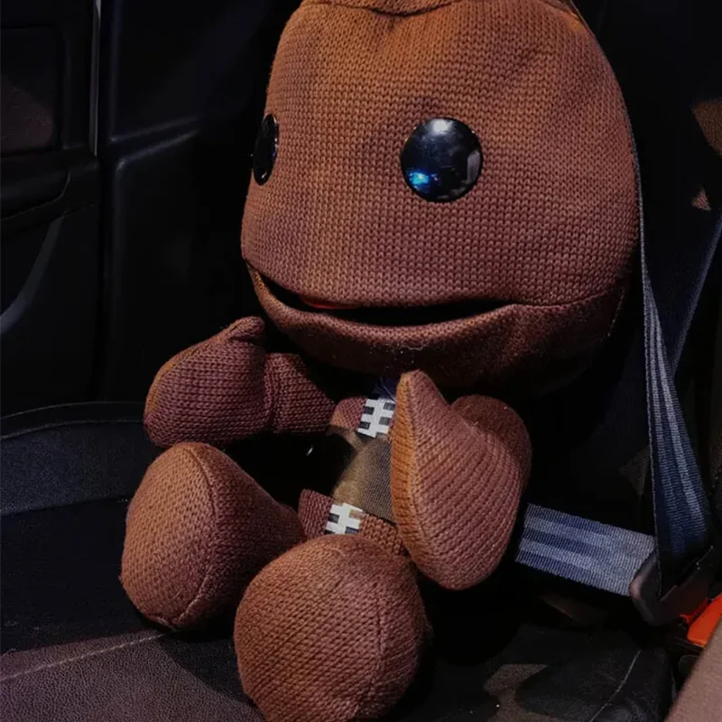 60cm Little Big Planet Sackboy Planet Linen Plush Toy Doll Brown Figure Doll Child Kids Gift Toys Birthday Gift